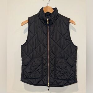 J.Crew Quilted Black Vest - Women’s Size Medium